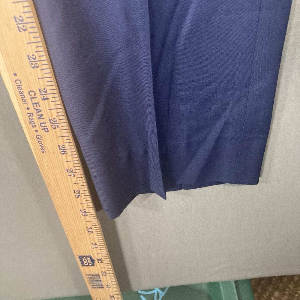 Mazura‎ Custom Clothers Blue Dress Pants Pleated 34x30 Business Law - Picture 6 of 6